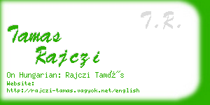 tamas rajczi business card